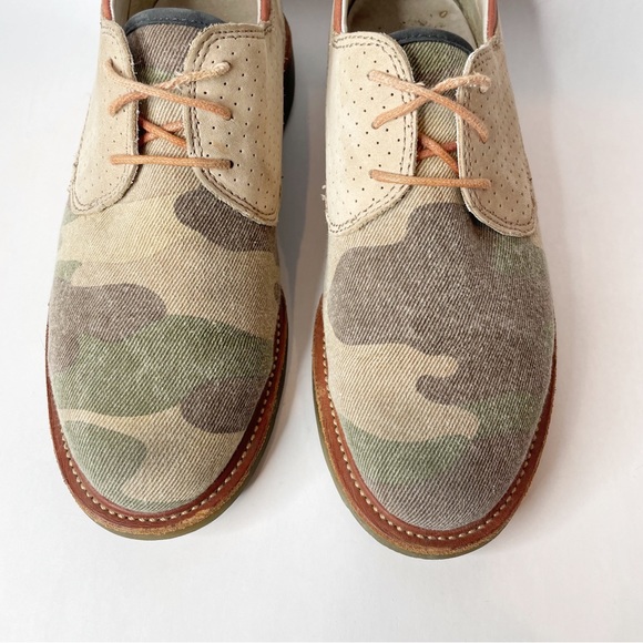 Dr Martens x Ronnie Fieg Camo Twill and Leather Oxford Eldridge Shoe Size 9 - Picture 3 of 11